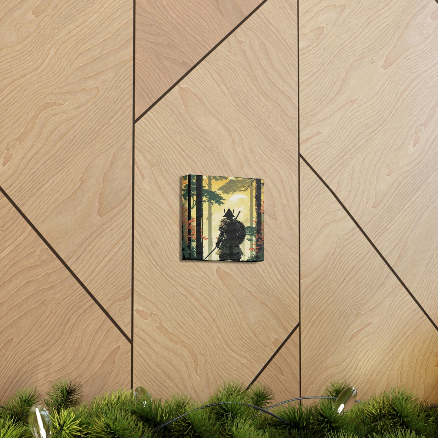 Temple Samurai Canvas Gallery Wraps