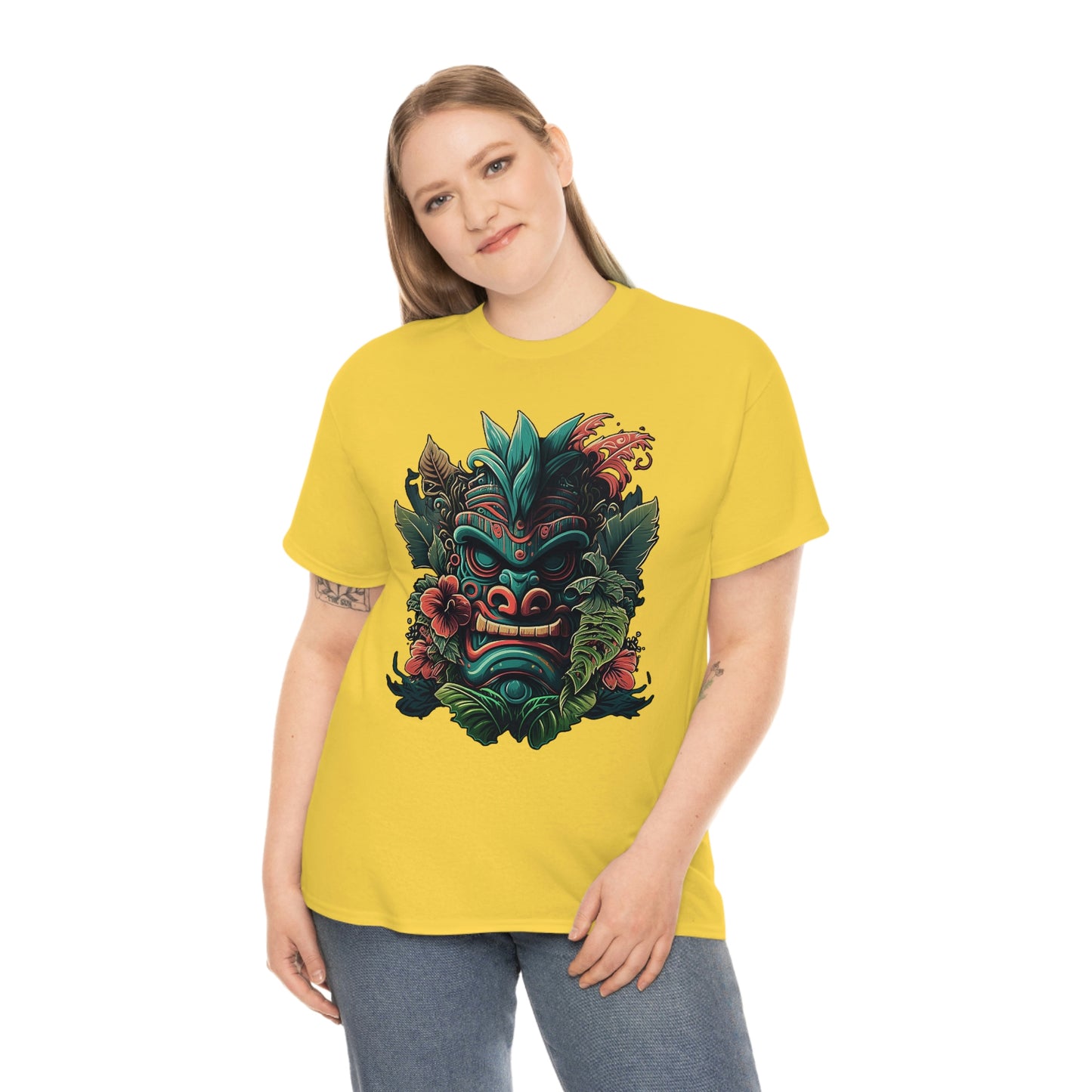 Green Tiki Unisex Heavy Cotton Tee