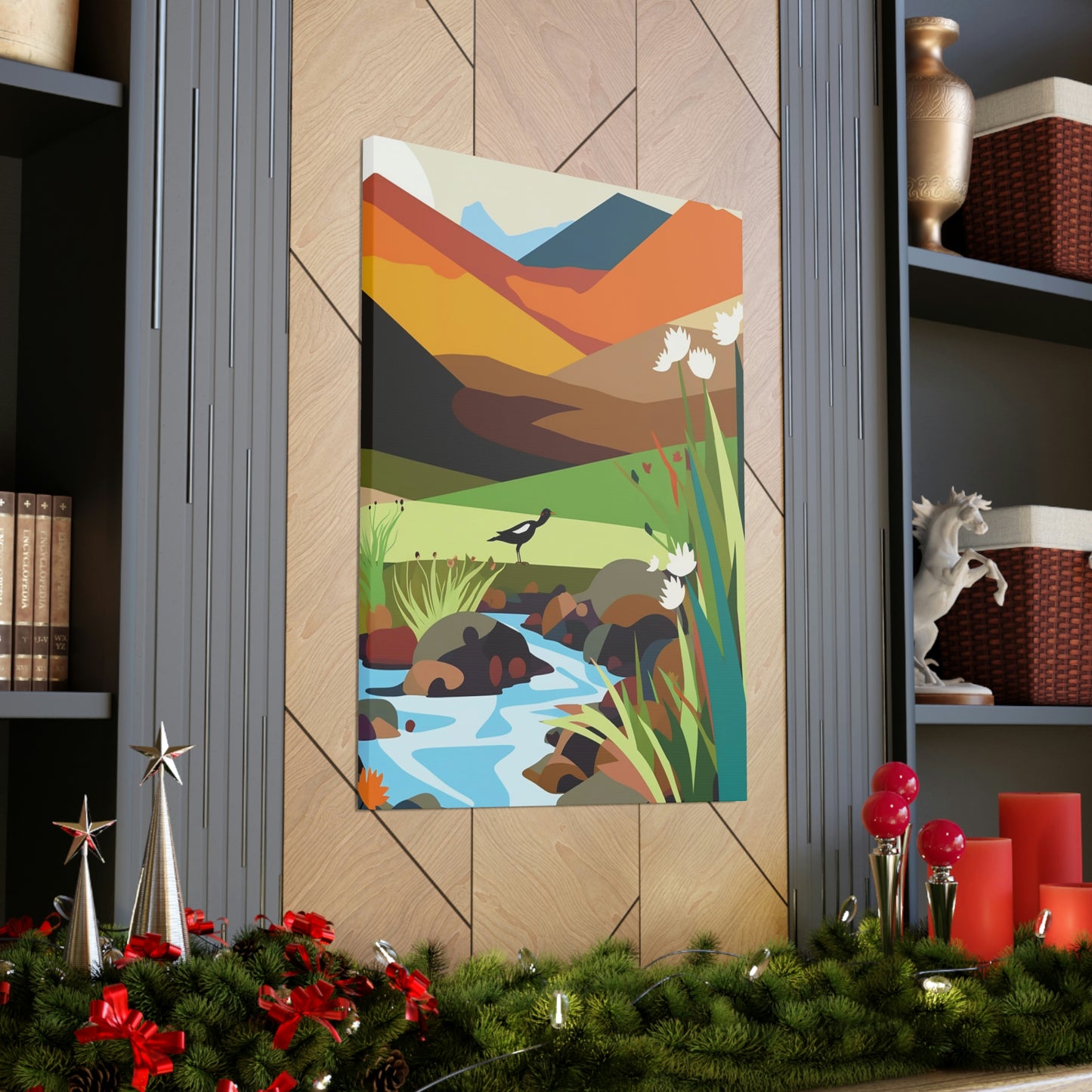 Mountain River Canvas Gallery Wraps