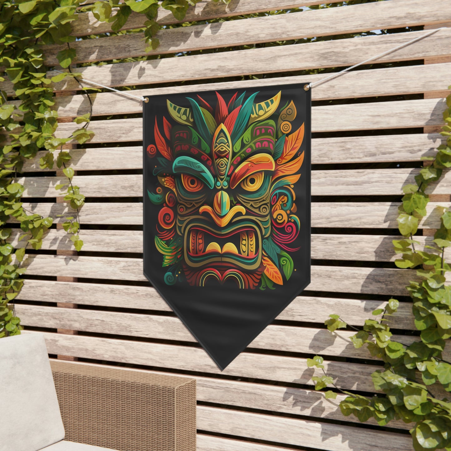 Horn Tiki Pennant Banner