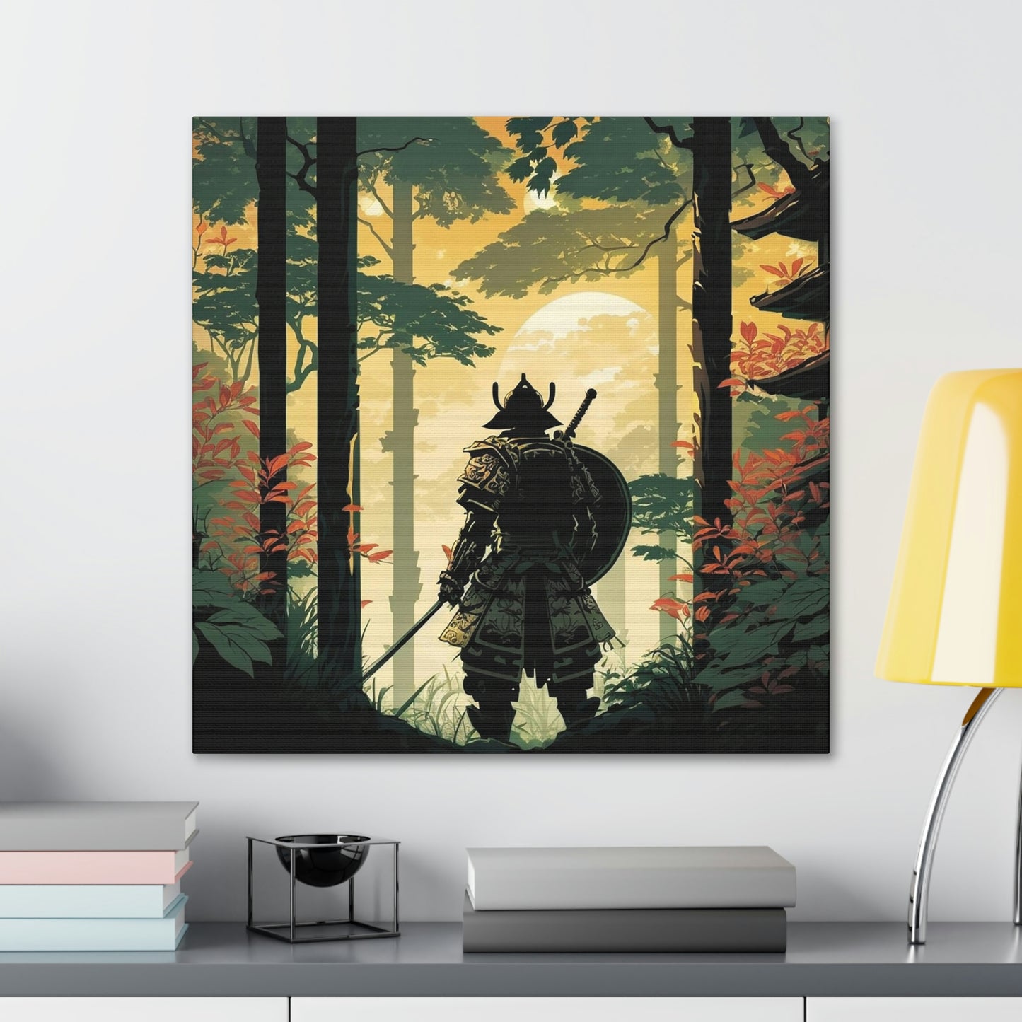 Temple Samurai Canvas Gallery Wraps