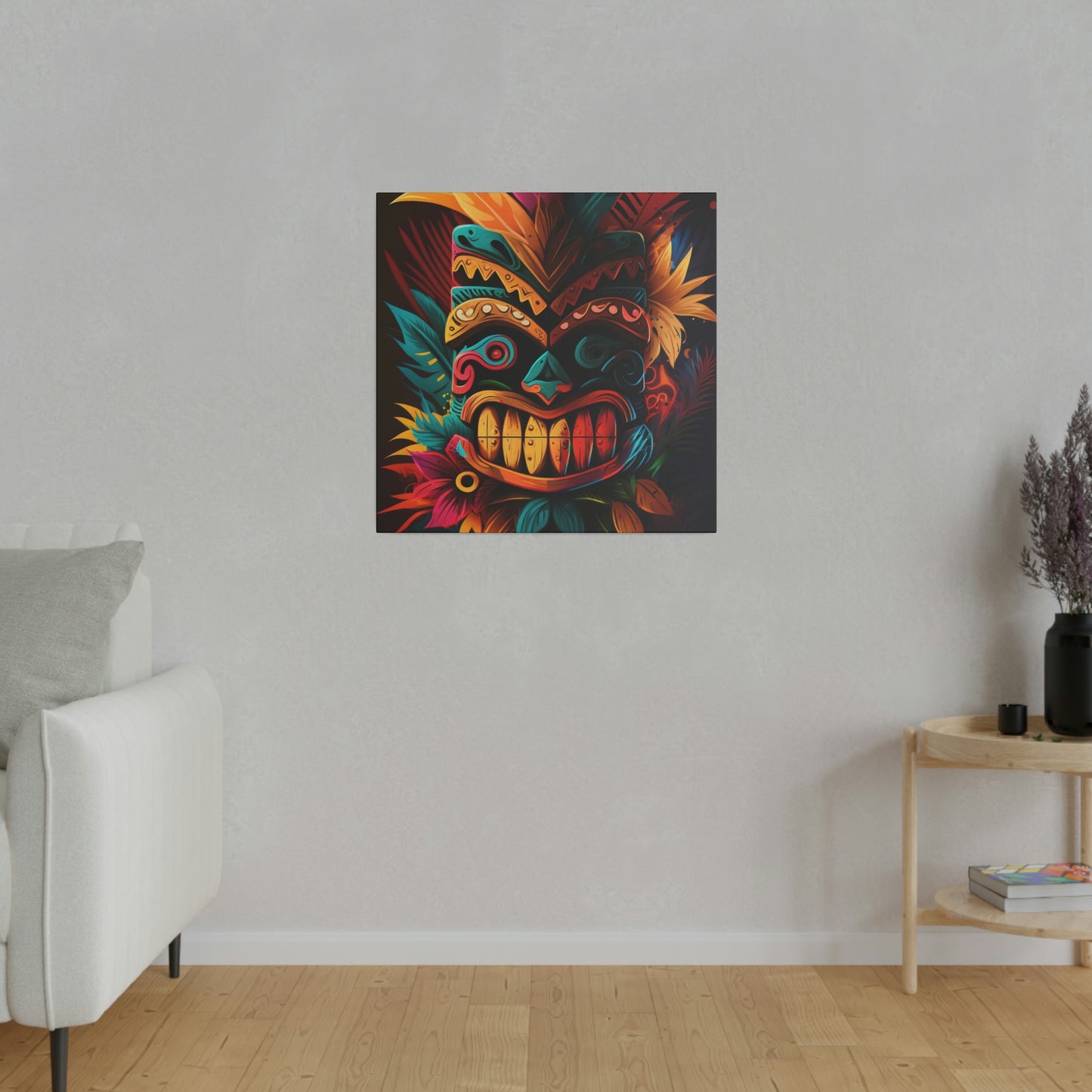 Feathered Tiki Canvas Print