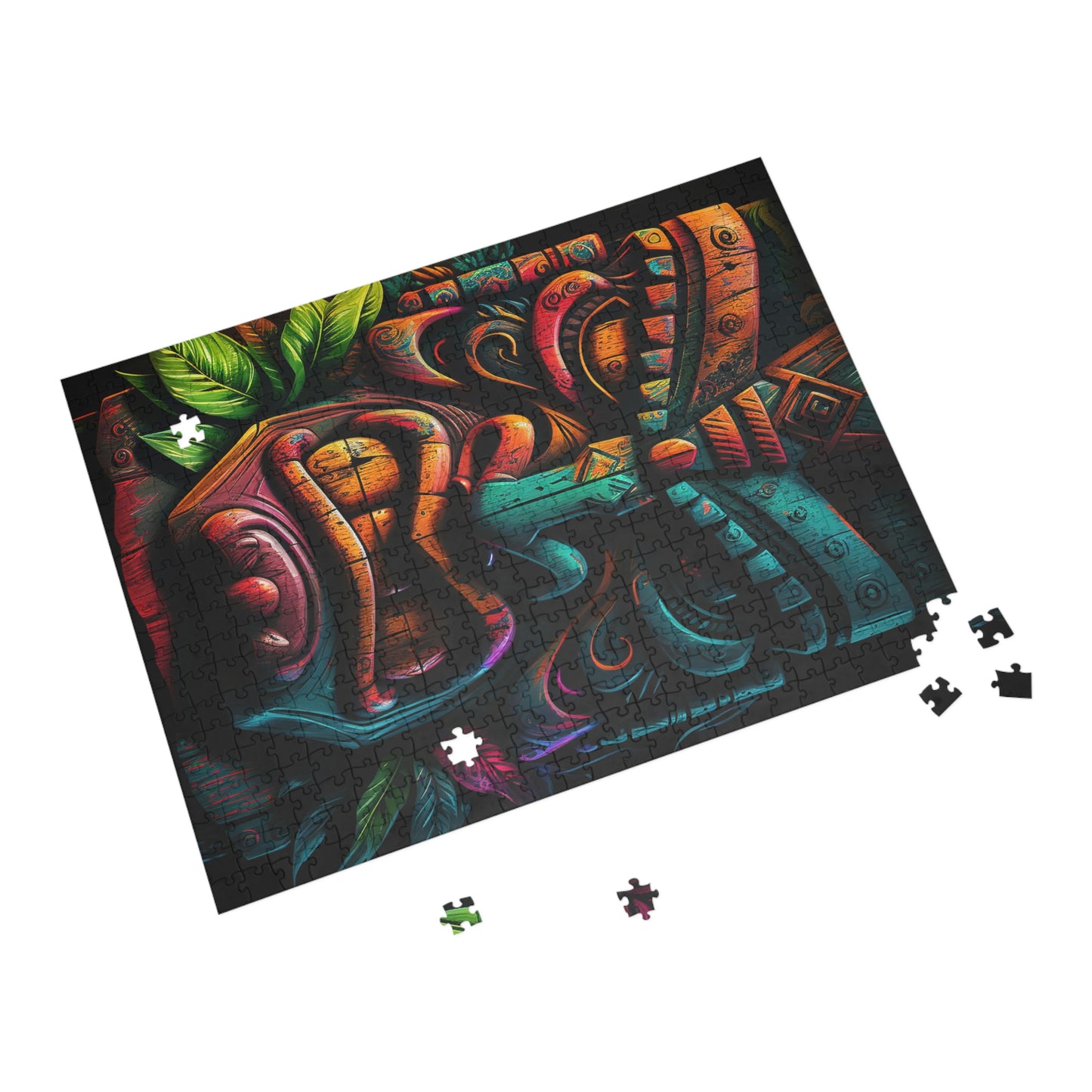 Two Face Tiki Puzzle (96, 252, 500, 1000-Piece)