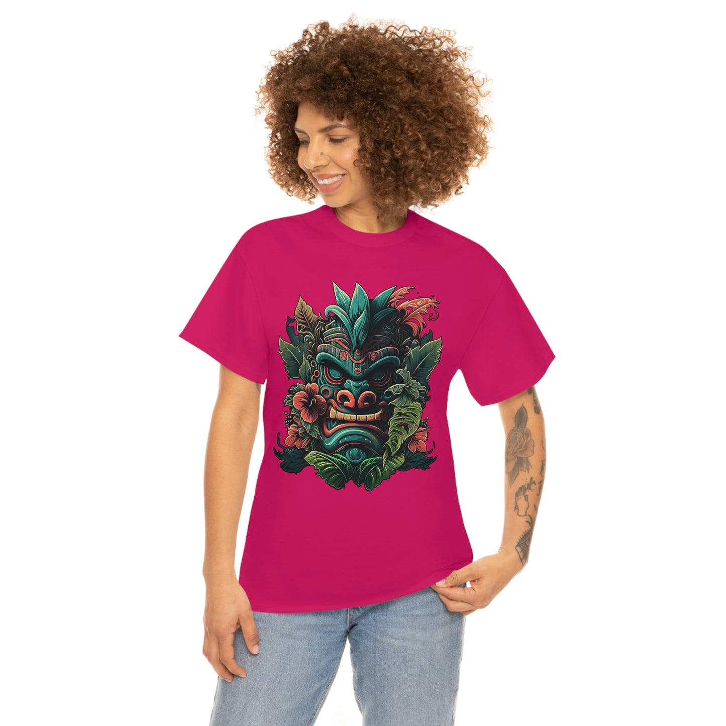 Green Tiki Unisex Heavy Cotton Tee