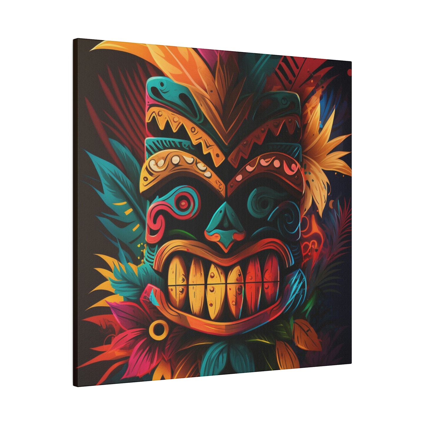 Feathered Tiki Canvas Print