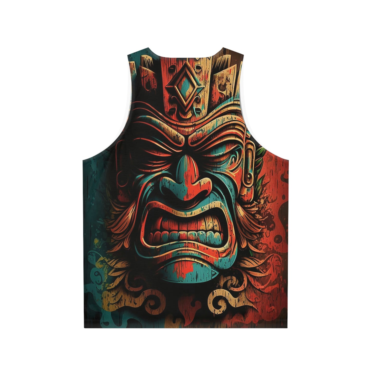 Angry Tiki Unisex Tank Top