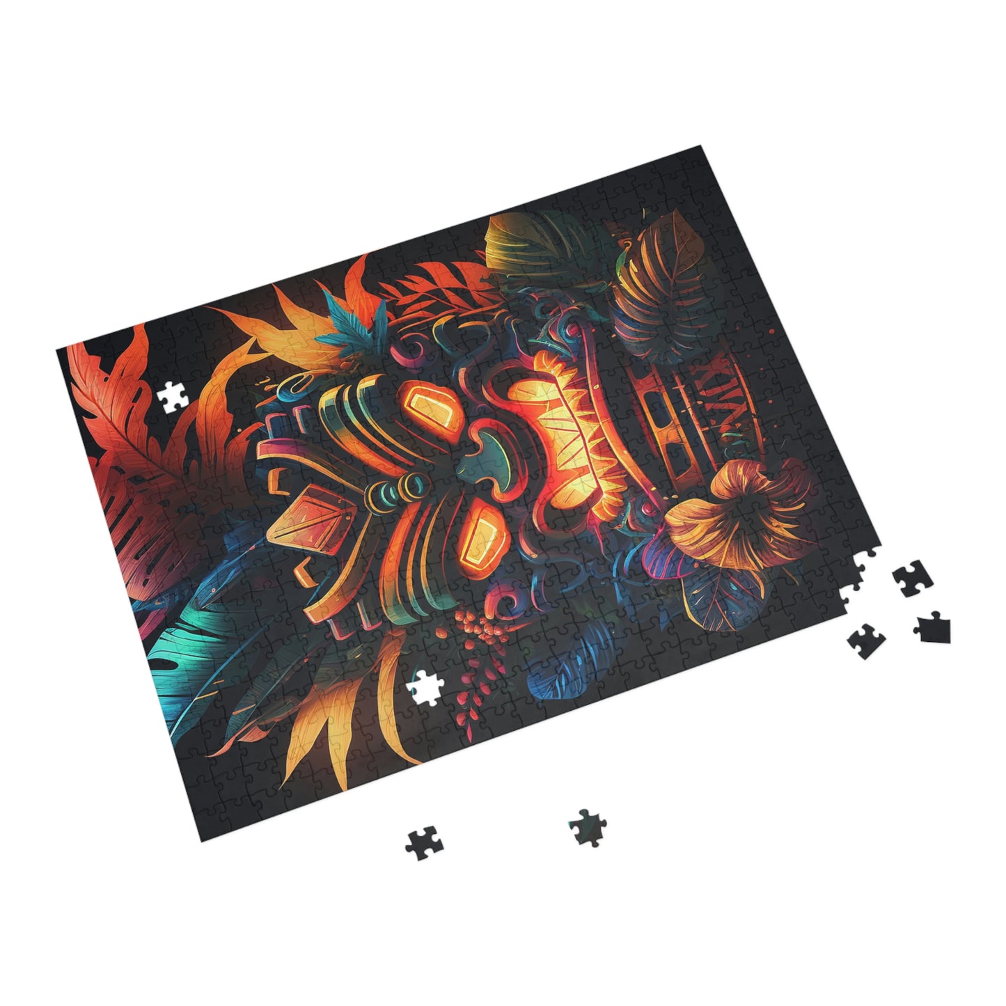 Fire Tiki Puzzle (96, 252, 500, 1000-Piece)