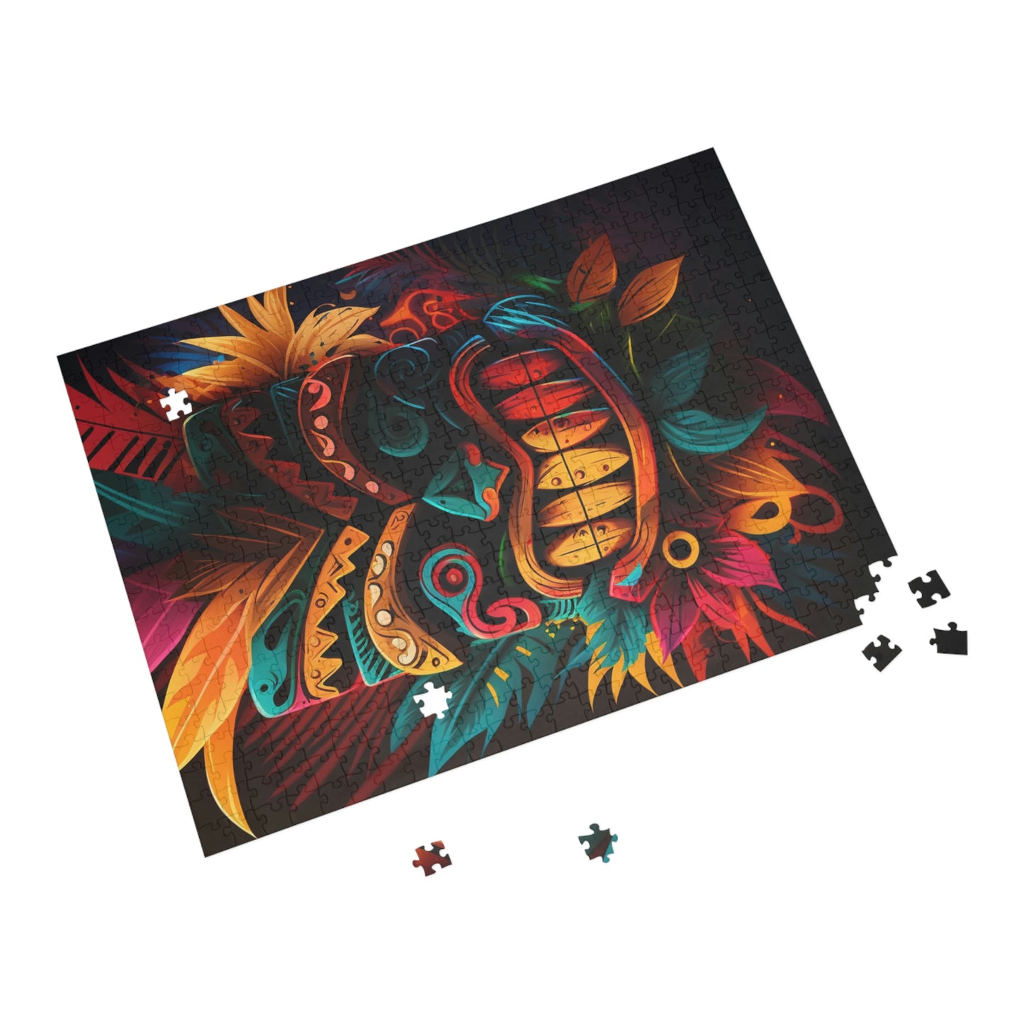 Feathered Tiki Puzzle (96, 252, 500, 1000-Piece)