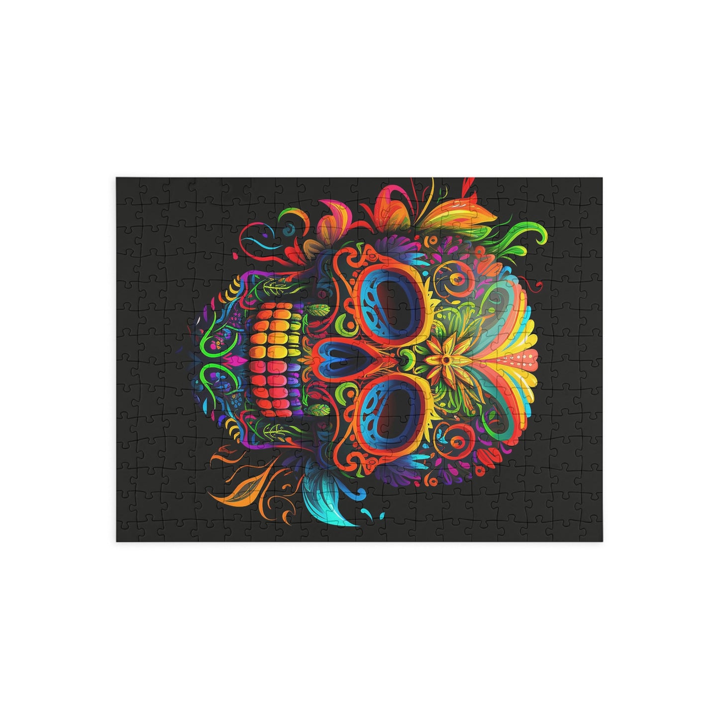 Neon Sugar Skull Puzzle (96, 252, 500, 1000-Piece)