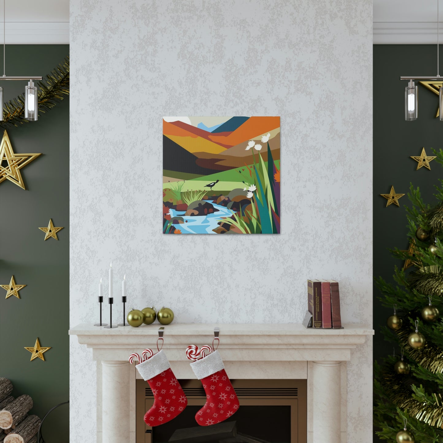 Mountain River Canvas Gallery Wraps