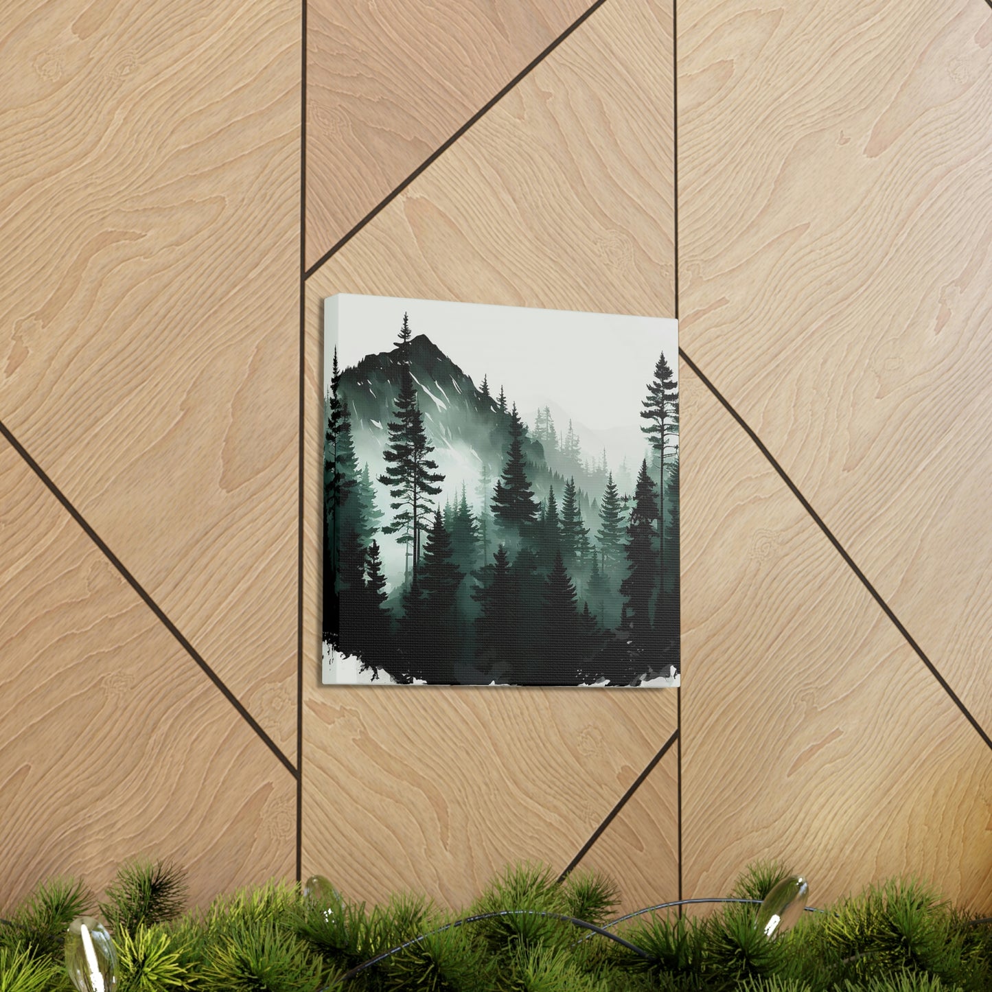 Misty Mountain Watercolor