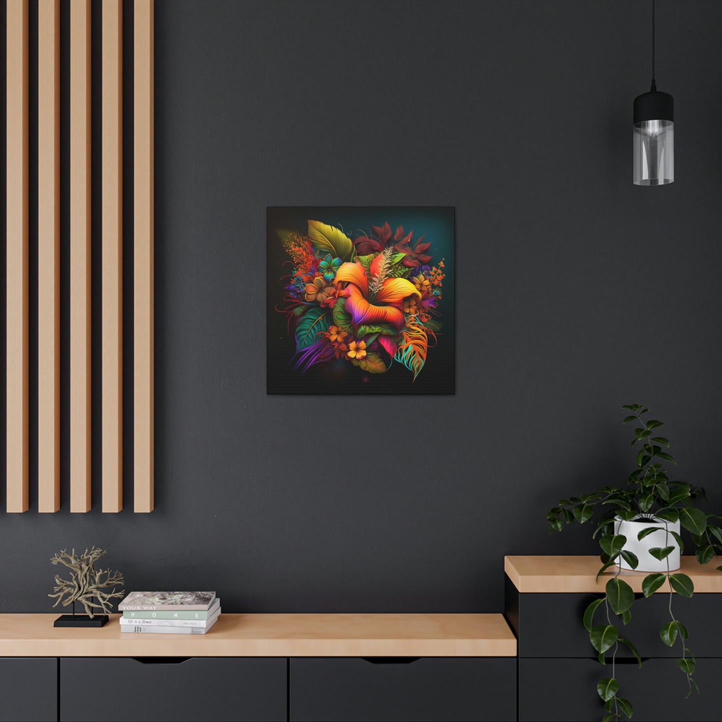 Polynesian Flowers Canvas Gallery Wraps