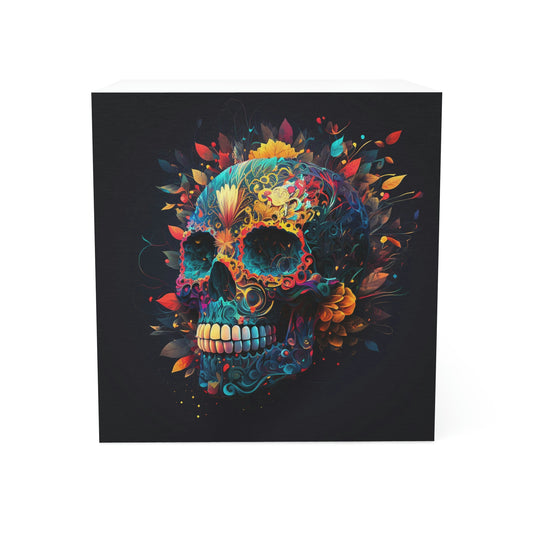 Blue Sugar Skull Note Cube