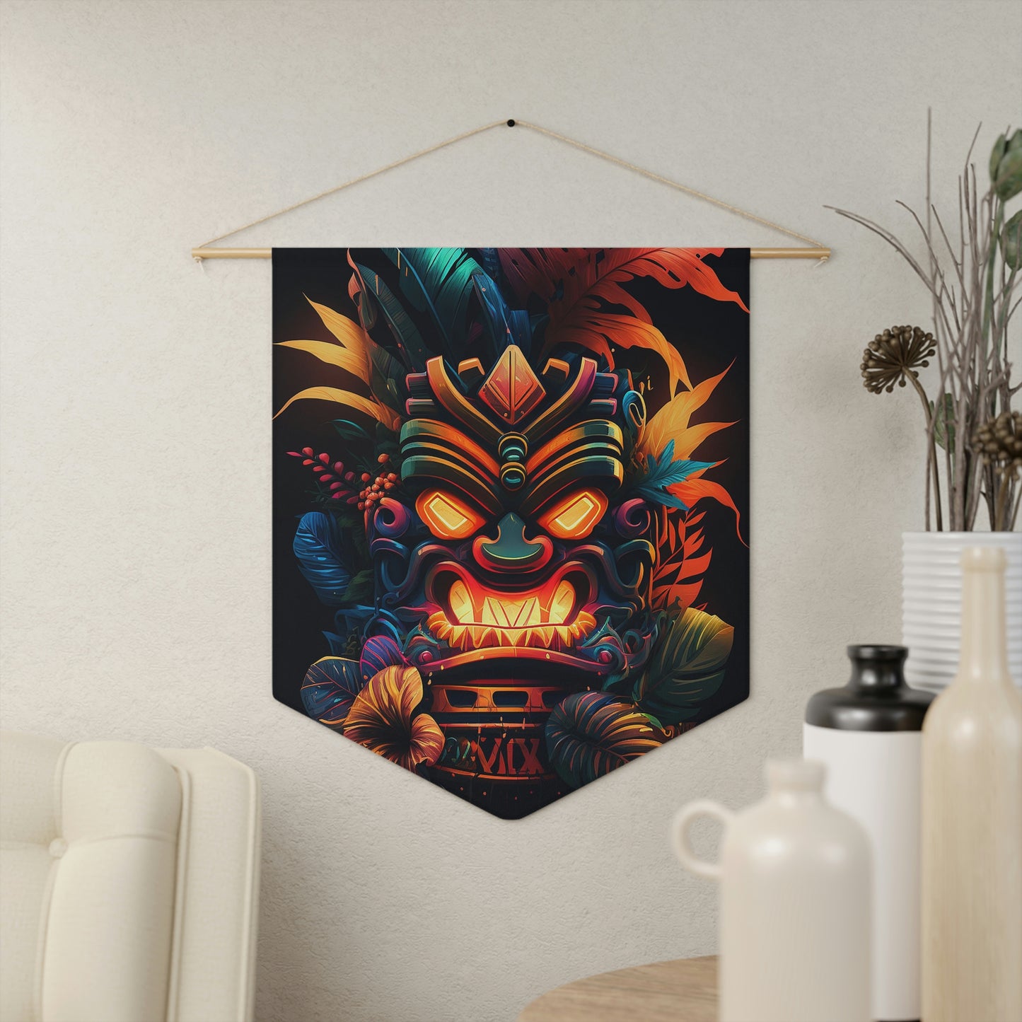 Fire Tiki Pennant