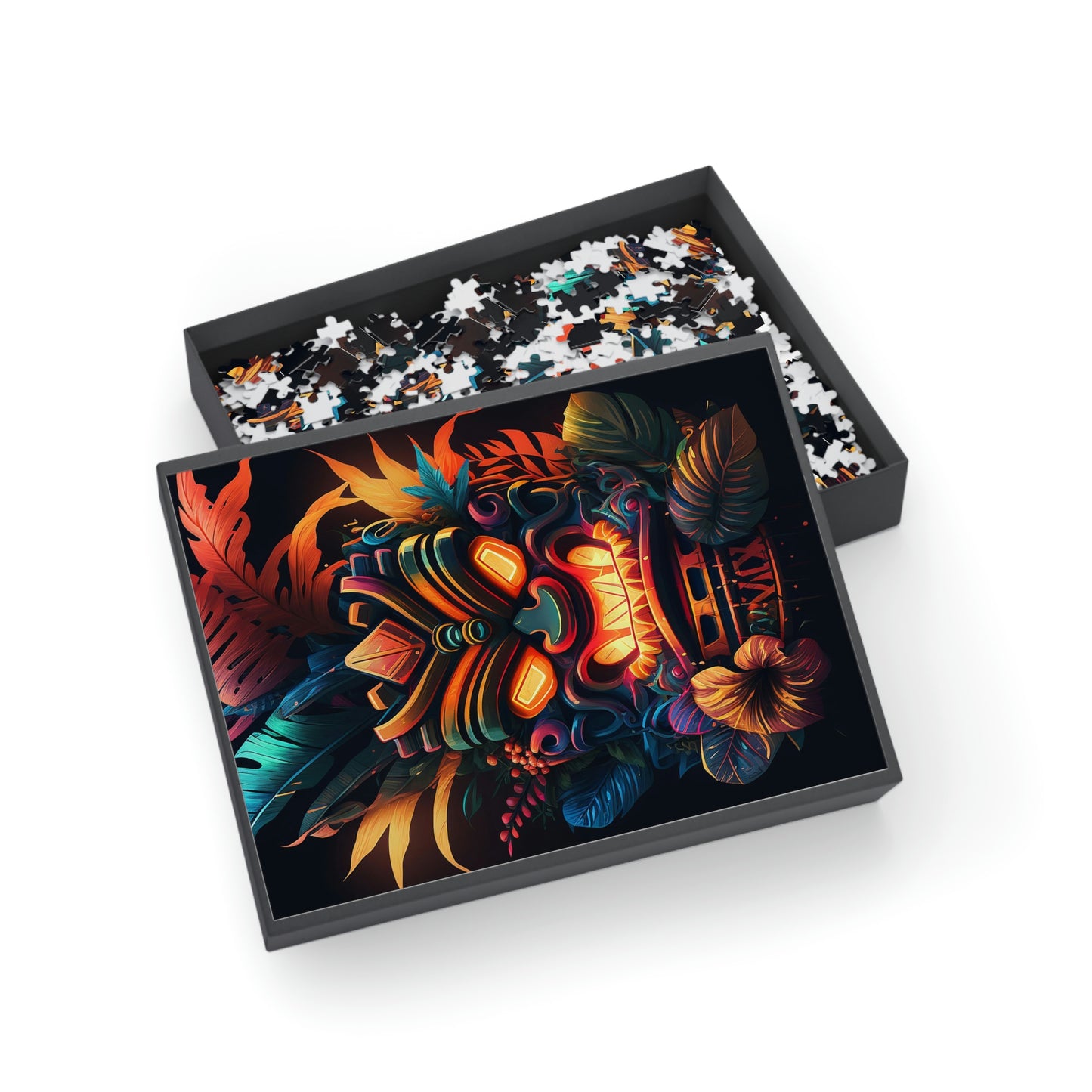 Fire Tiki Puzzle (96, 252, 500, 1000-Piece)