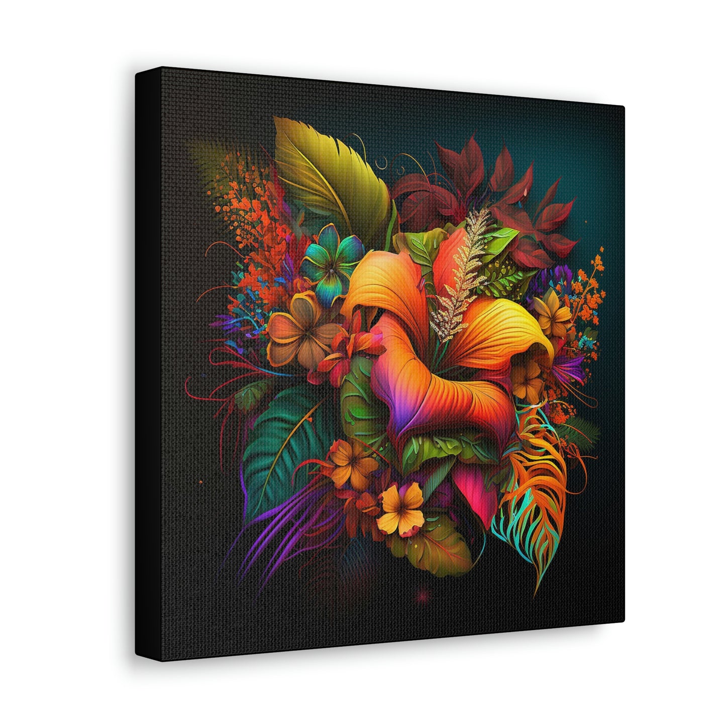 Polynesian Flowers Canvas Gallery Wraps