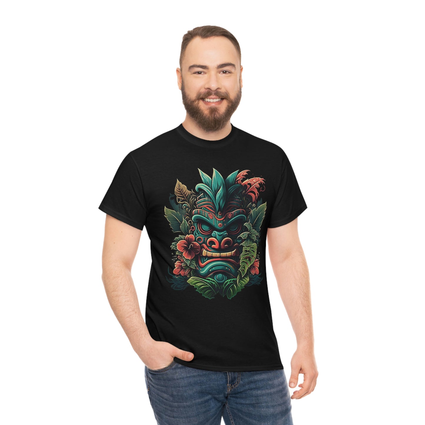 Green Tiki Unisex Heavy Cotton Tee