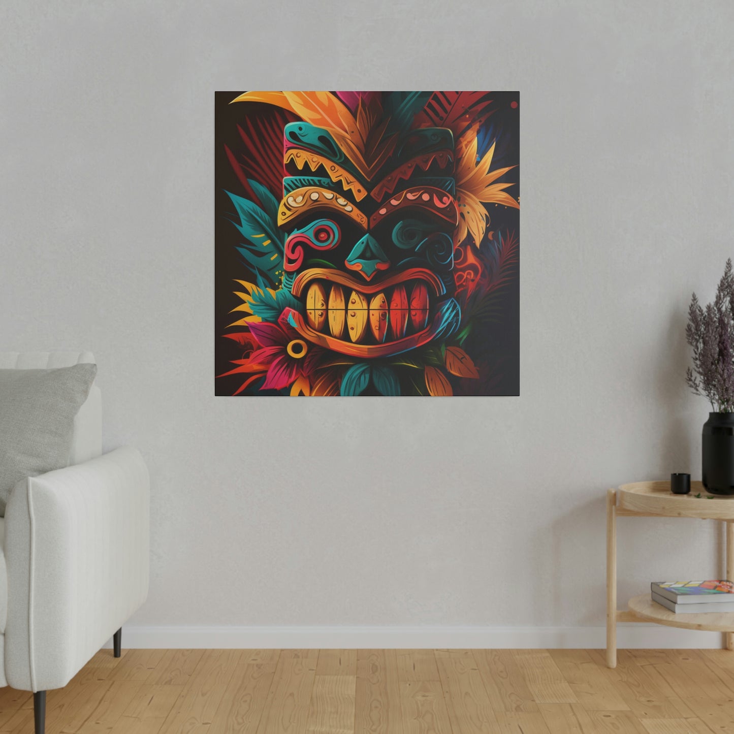 Feathered Tiki Canvas Print