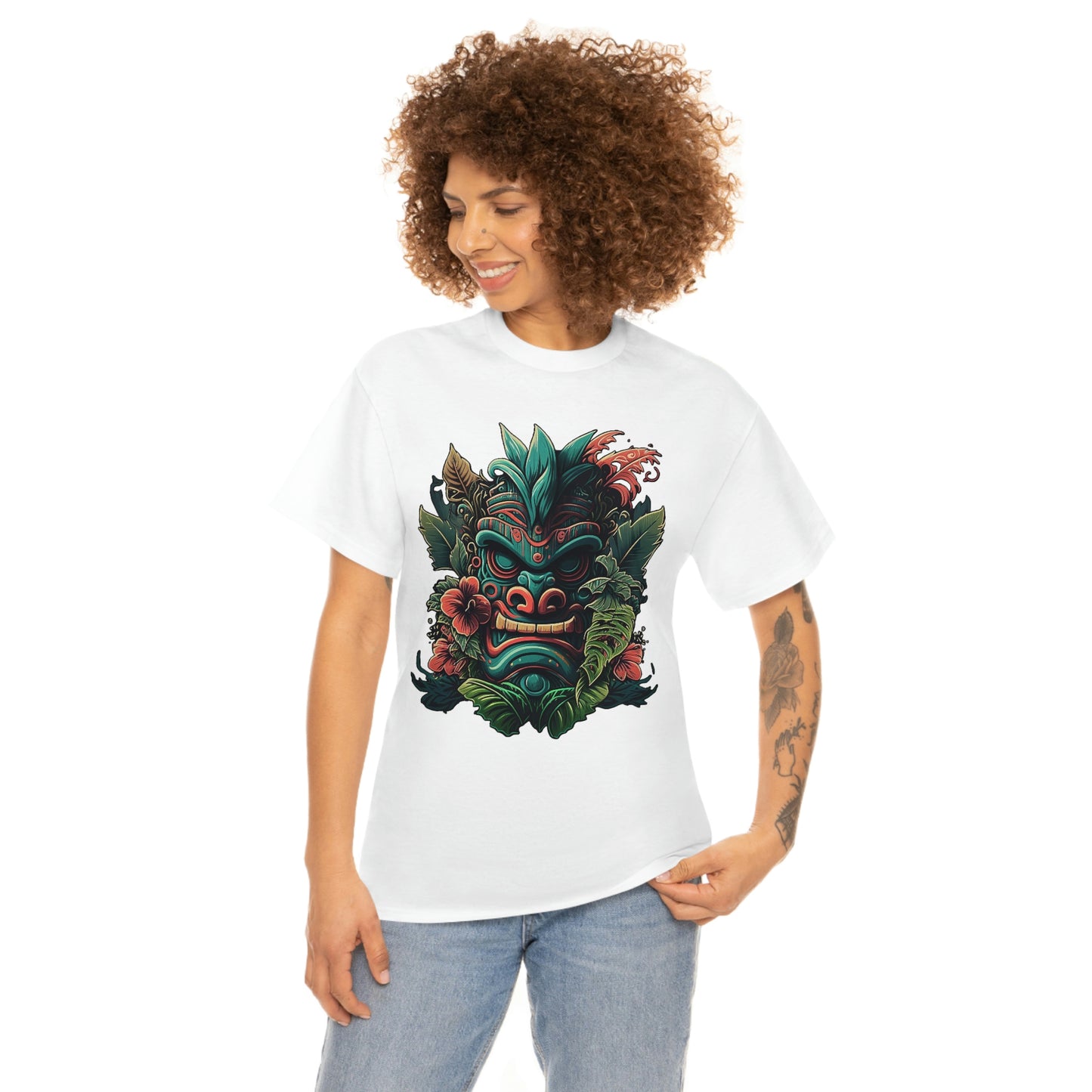 Green Tiki Unisex Heavy Cotton Tee