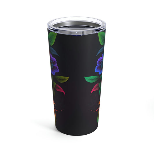 Flowered Sugar Skull Tumbler 20oz