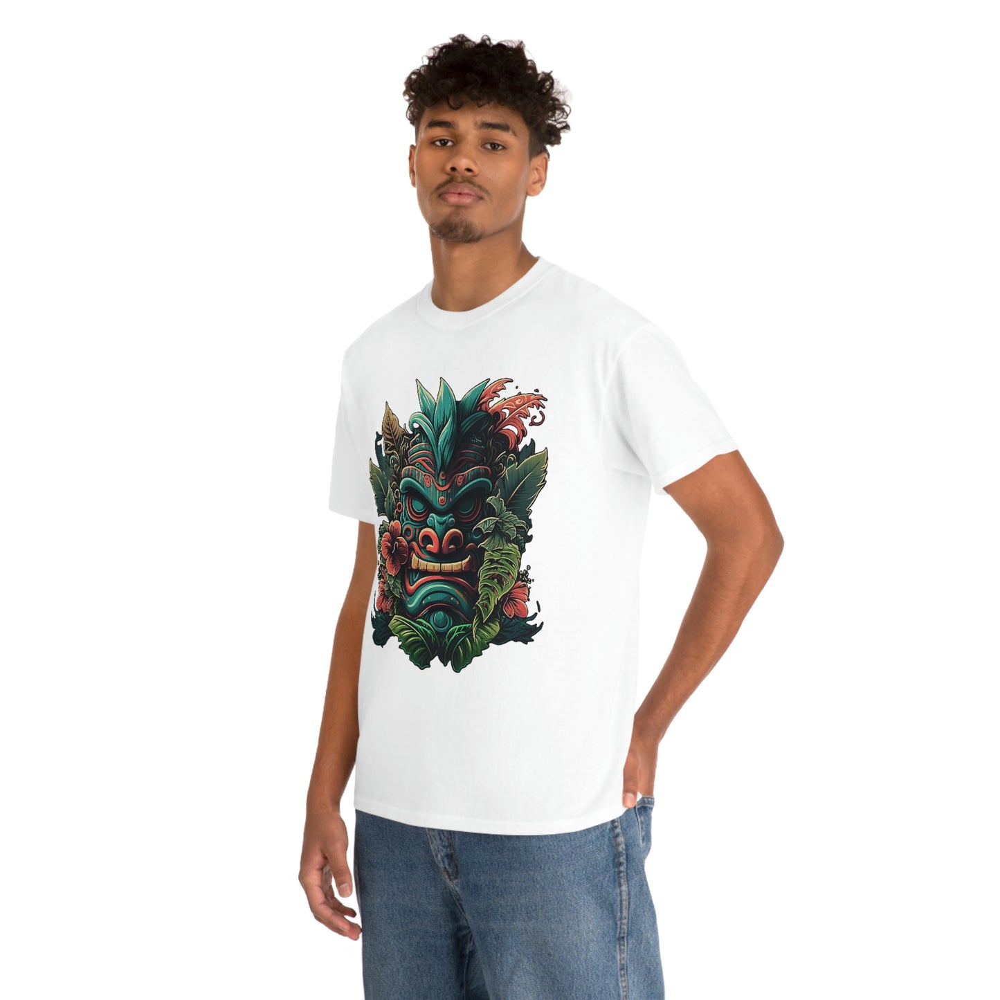 Green Tiki Unisex Heavy Cotton Tee