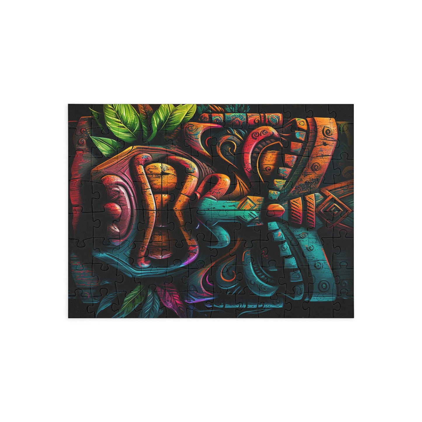 Two Face Tiki Puzzle (96, 252, 500, 1000-Piece)
