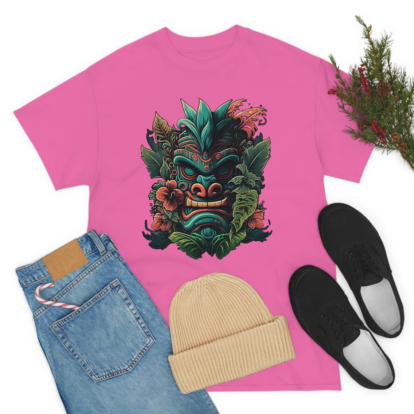 Green Tiki Unisex Heavy Cotton Tee