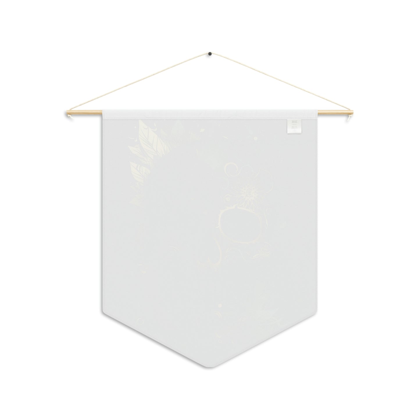 Green and Gold Skull Pennant