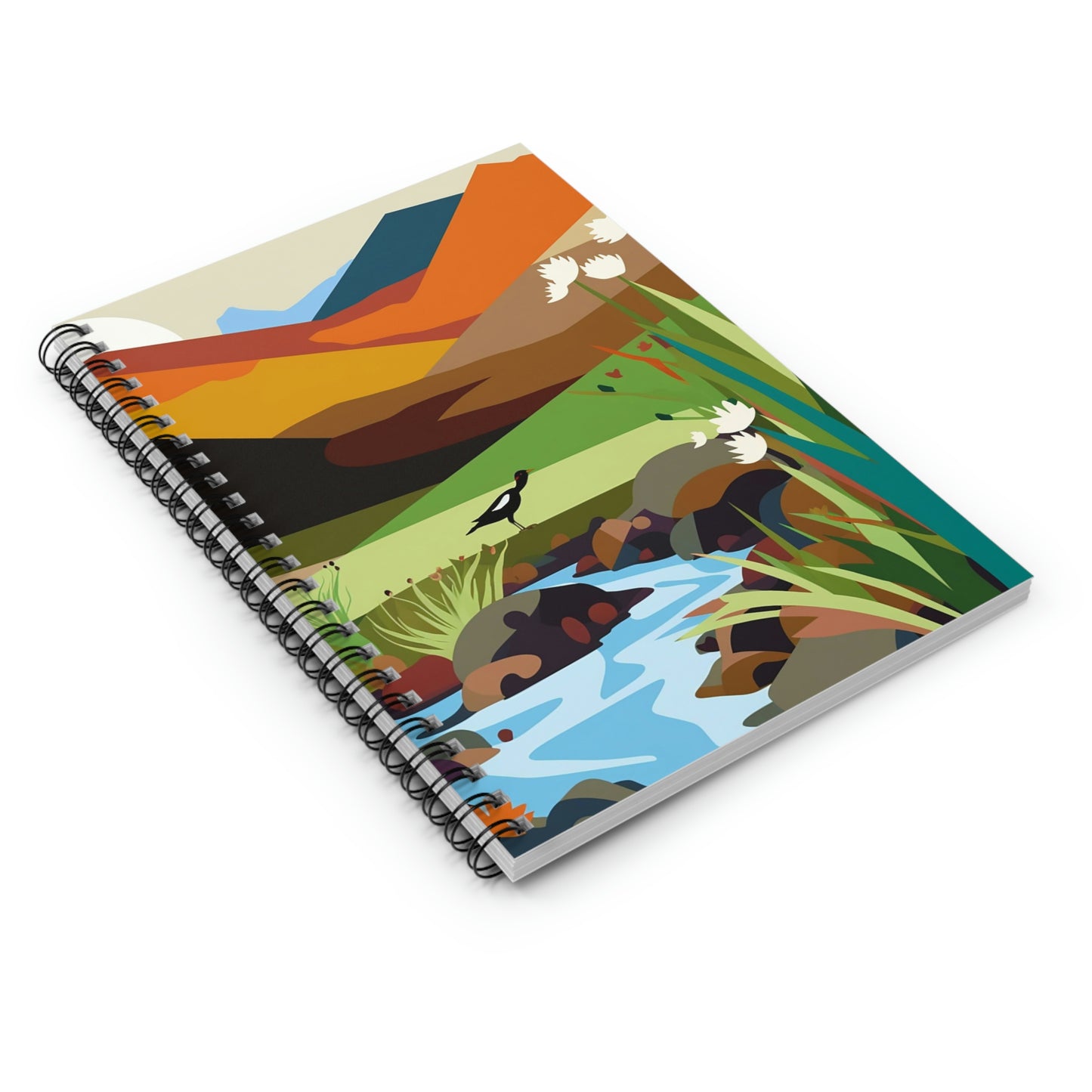 Mountain River Spiral Notebook - Ruled Line