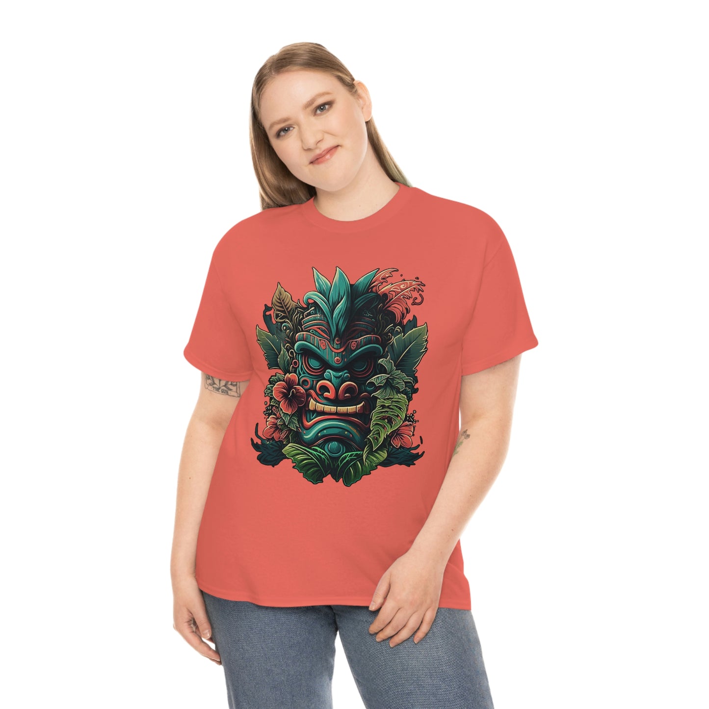 Green Tiki Unisex Heavy Cotton Tee
