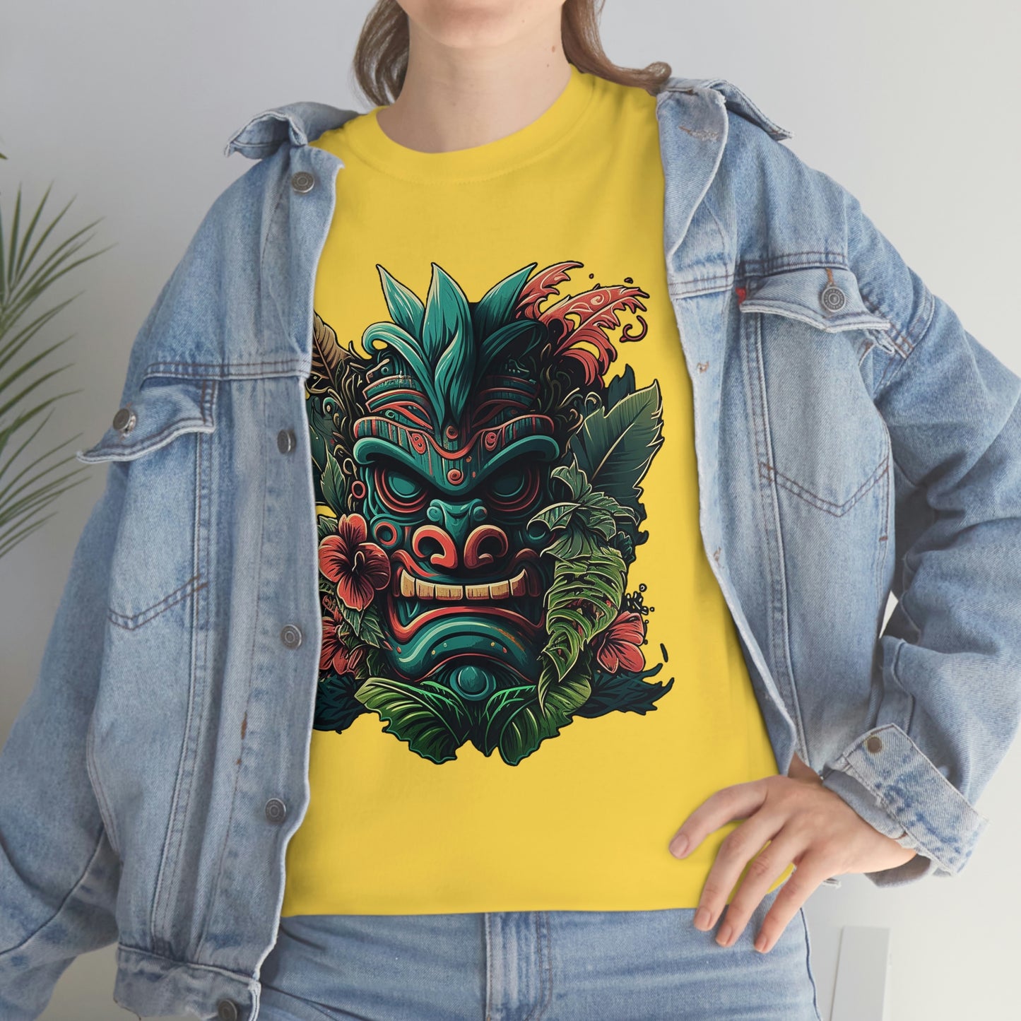 Green Tiki Unisex Heavy Cotton Tee
