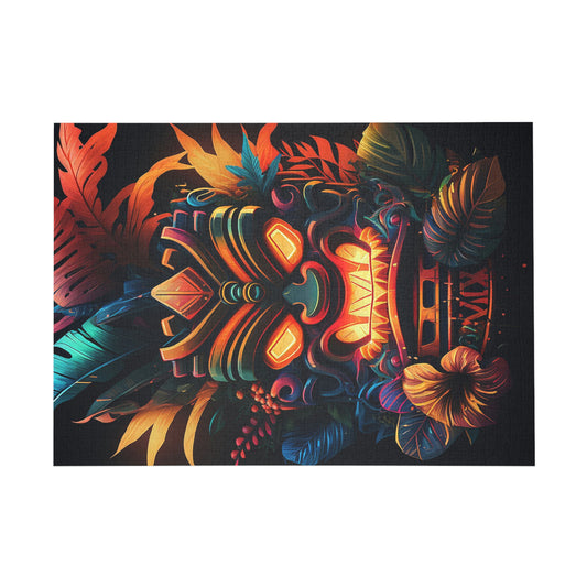 Fire Tiki Puzzle (96, 252, 500, 1000-Piece)