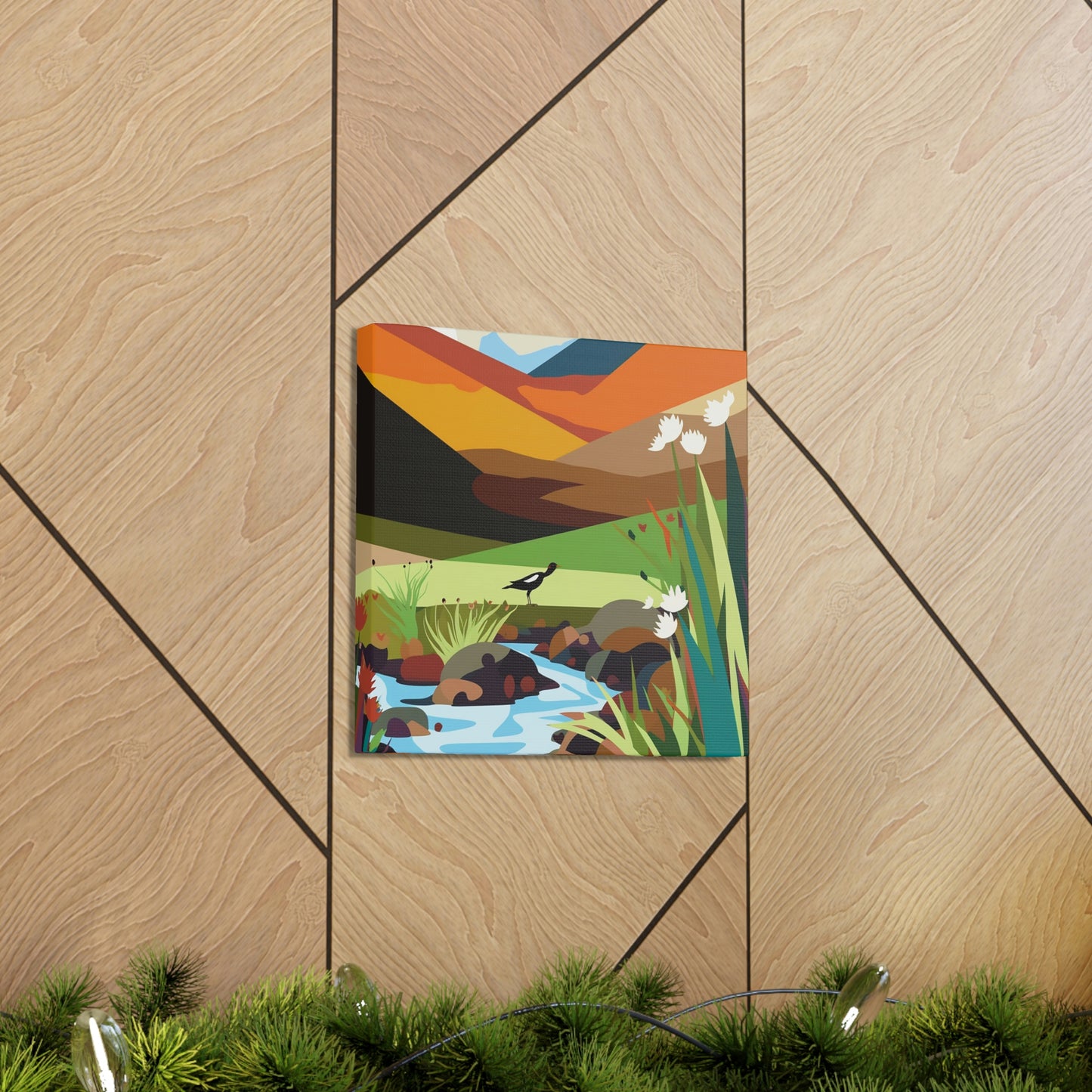 Mountain River Canvas Gallery Wraps