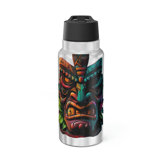 Two Face Tiki Gator Tumbler, 32oz