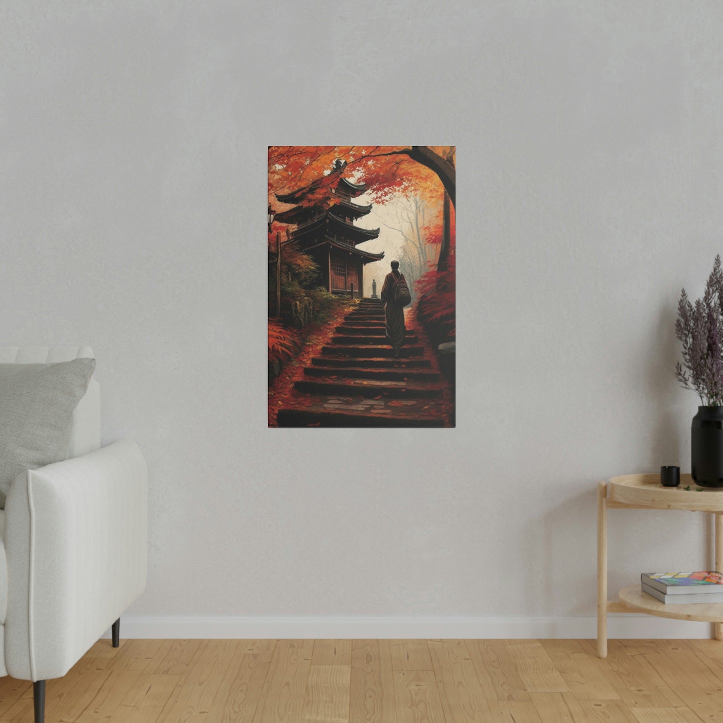 Traveler on the Steps