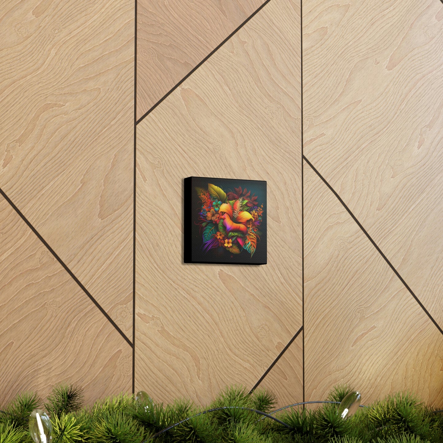 Polynesian Flowers Canvas Gallery Wraps