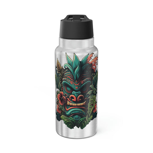 Green Tiki Gator Tumbler, 32oz