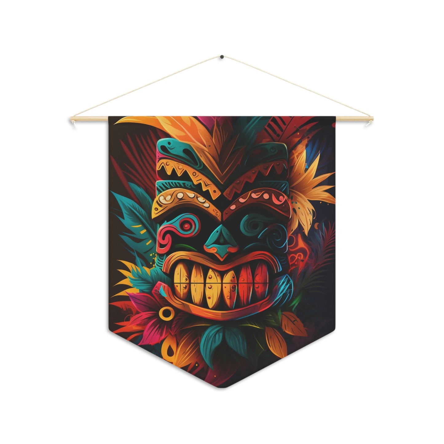 Feathered Tiki Pennant
