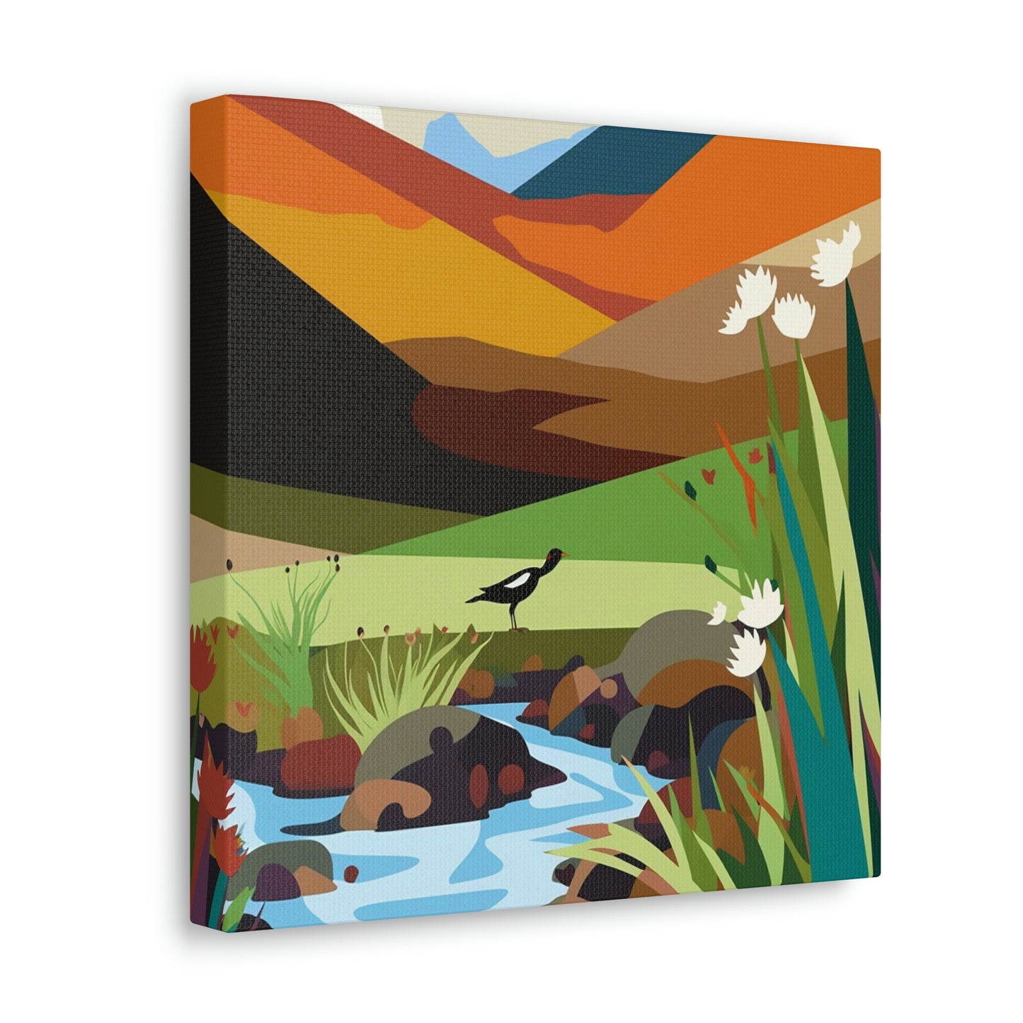 Mountain River Canvas Gallery Wraps