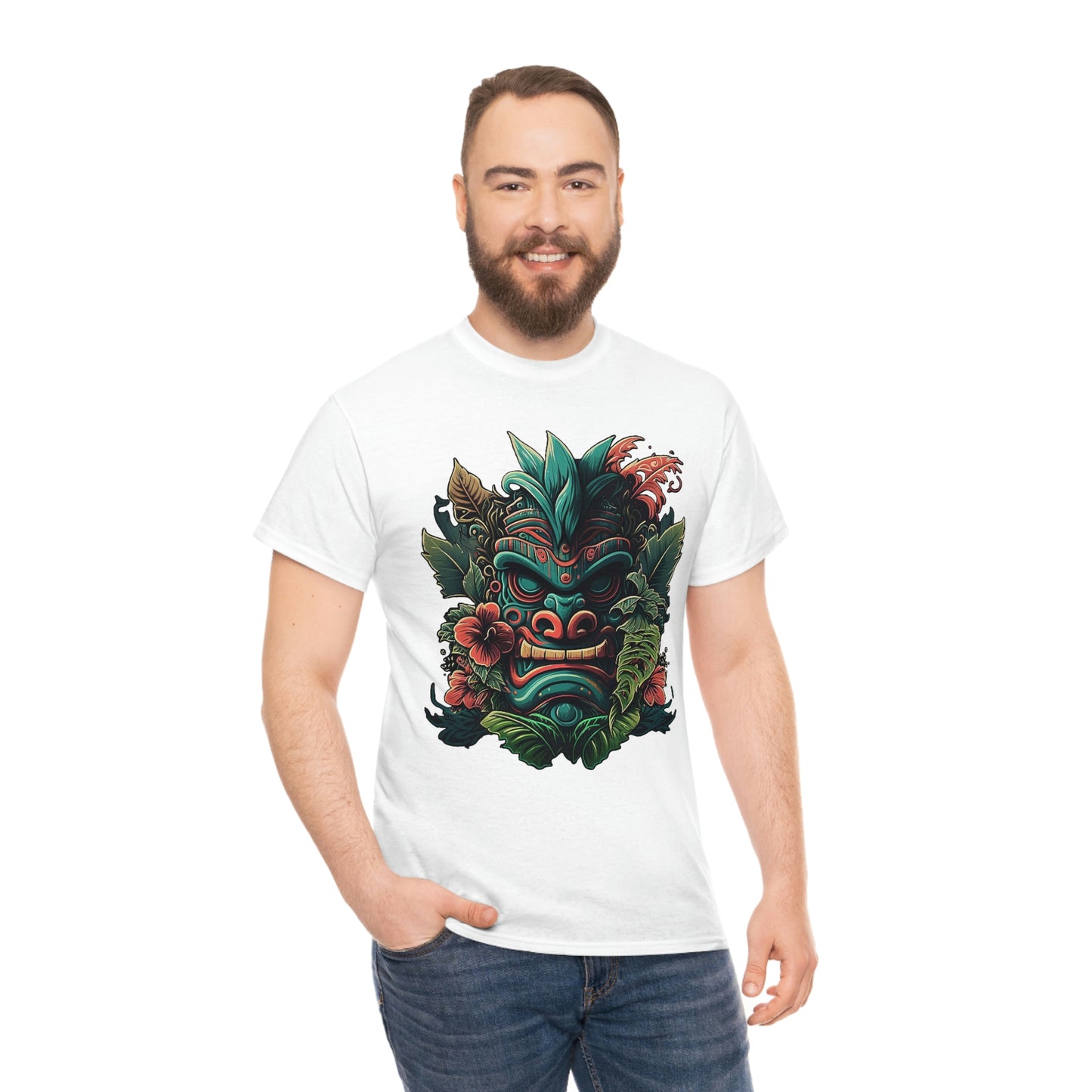 Green Tiki Unisex Heavy Cotton Tee