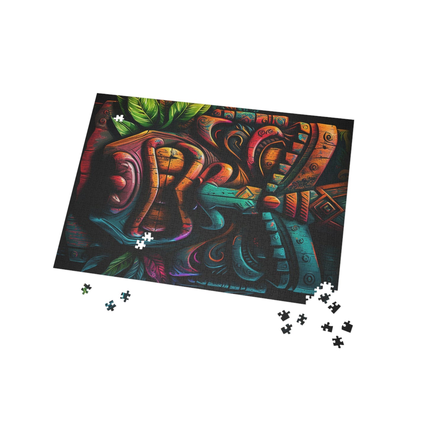 Two Face Tiki Puzzle (96, 252, 500, 1000-Piece)