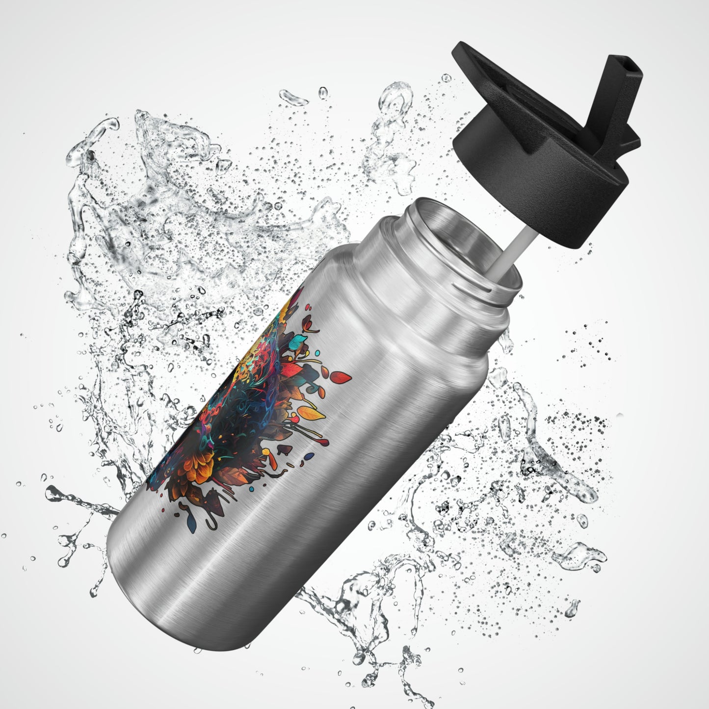 Blue Sugar Skull Gator Tumbler, 32oz