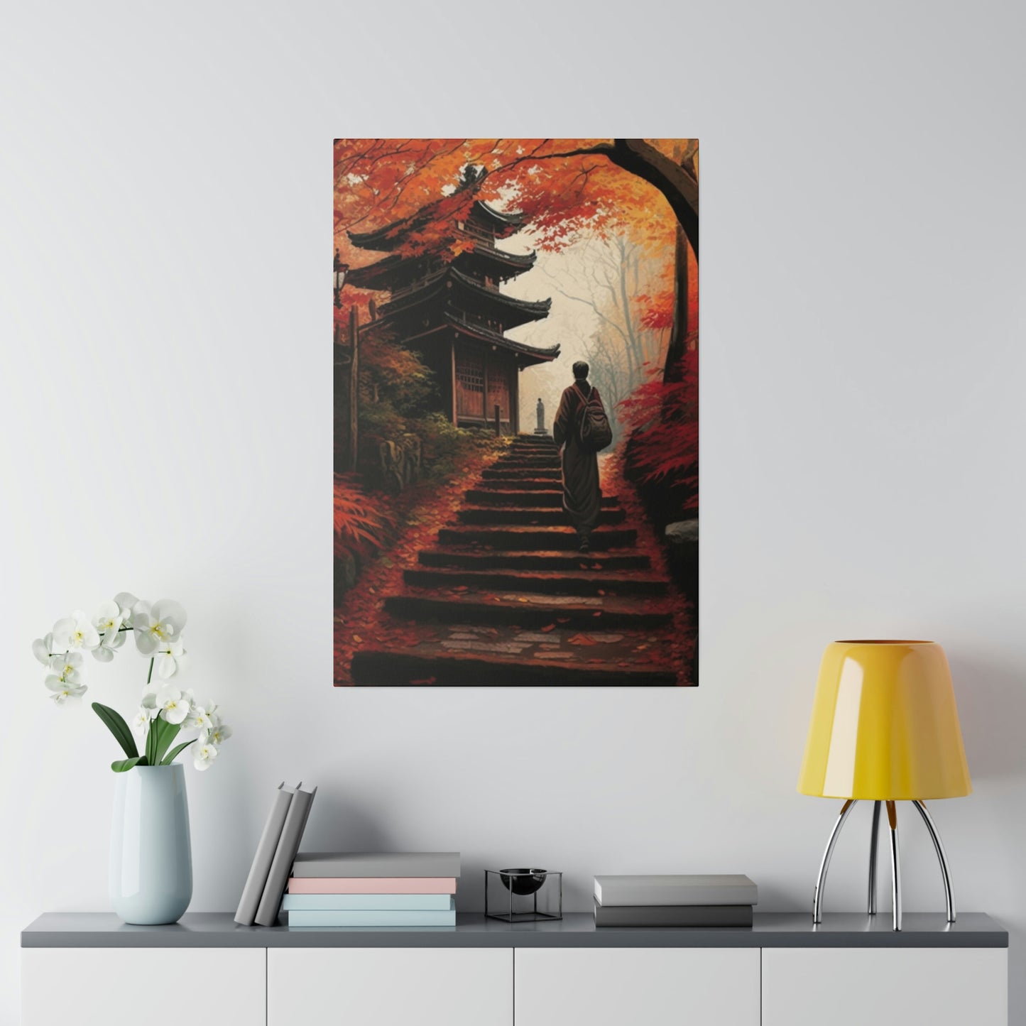 Traveler on the Steps