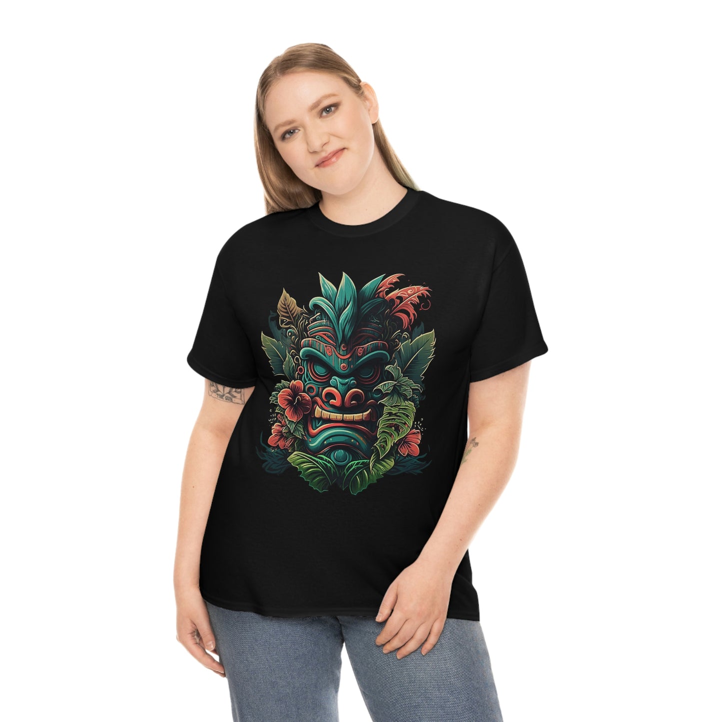 Green Tiki Unisex Heavy Cotton Tee