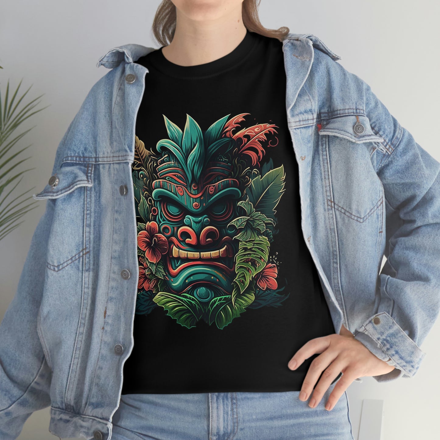 Green Tiki Unisex Heavy Cotton Tee