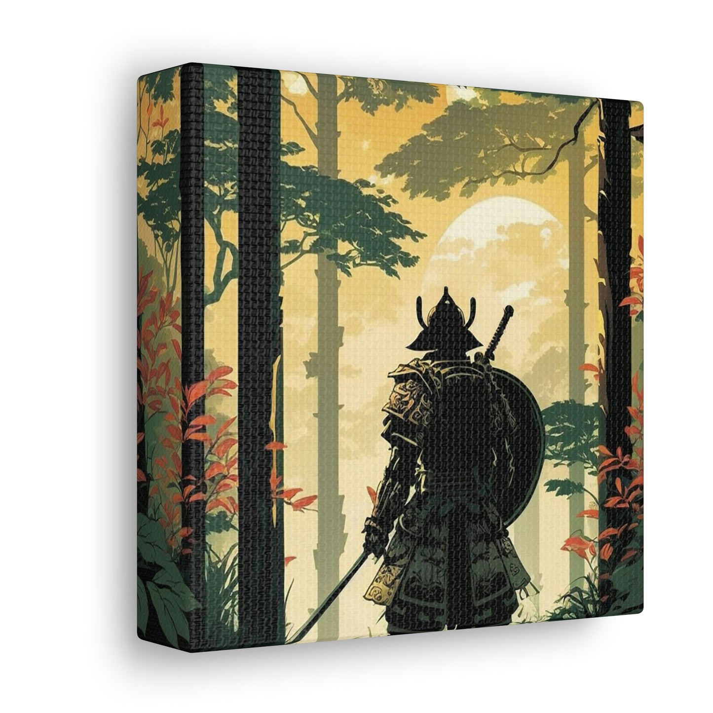 Temple Samurai Canvas Gallery Wraps
