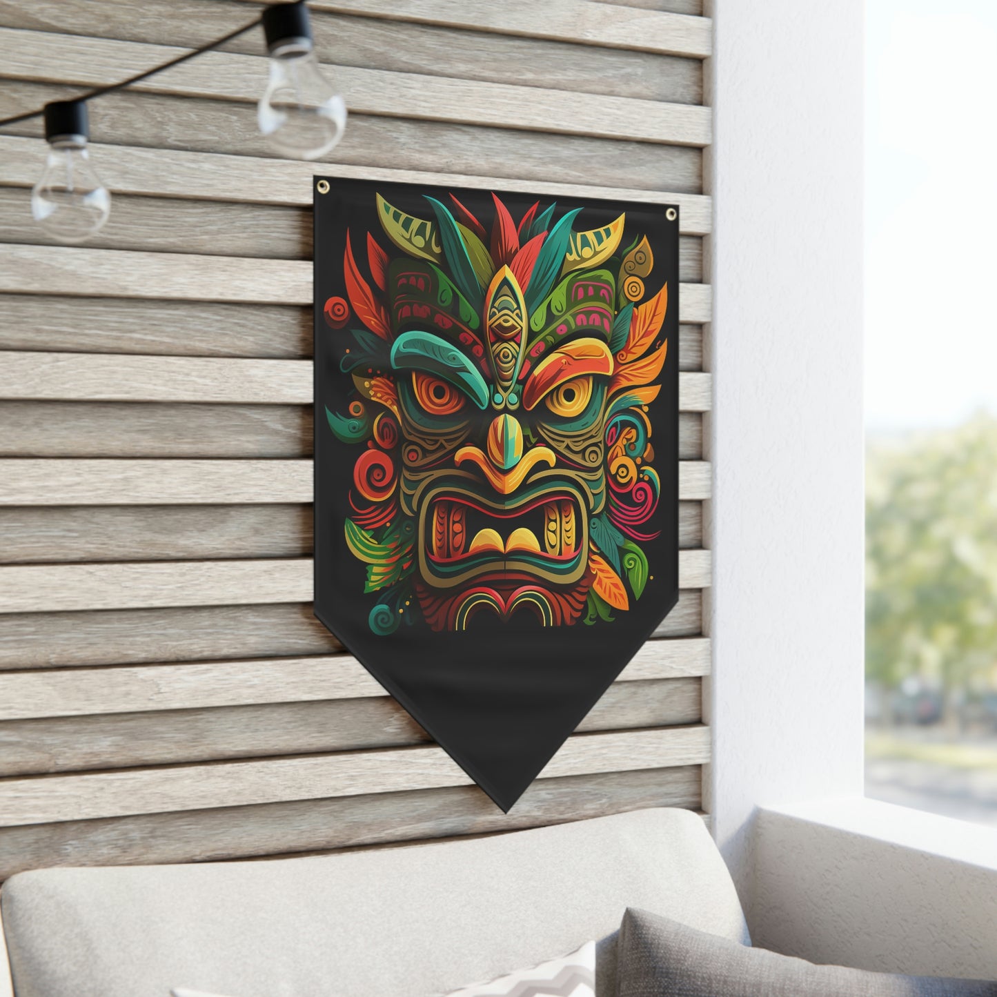 Horn Tiki Pennant Banner