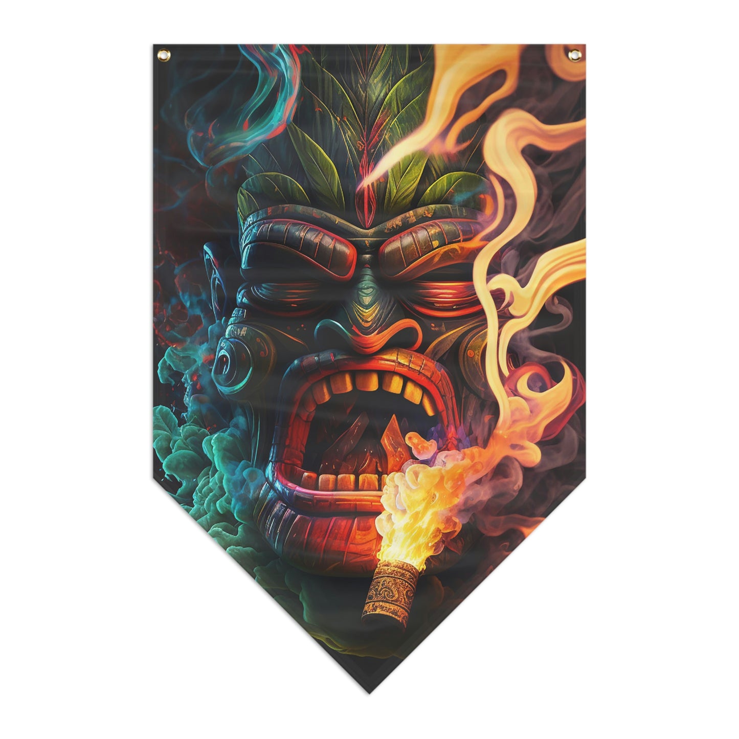 Possessed by Smoke Tiki Pennant Banner