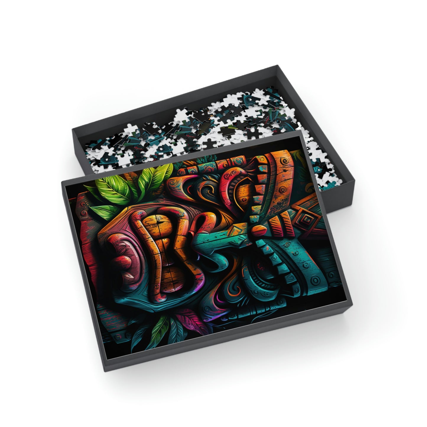 Two Face Tiki Puzzle (96, 252, 500, 1000-Piece)