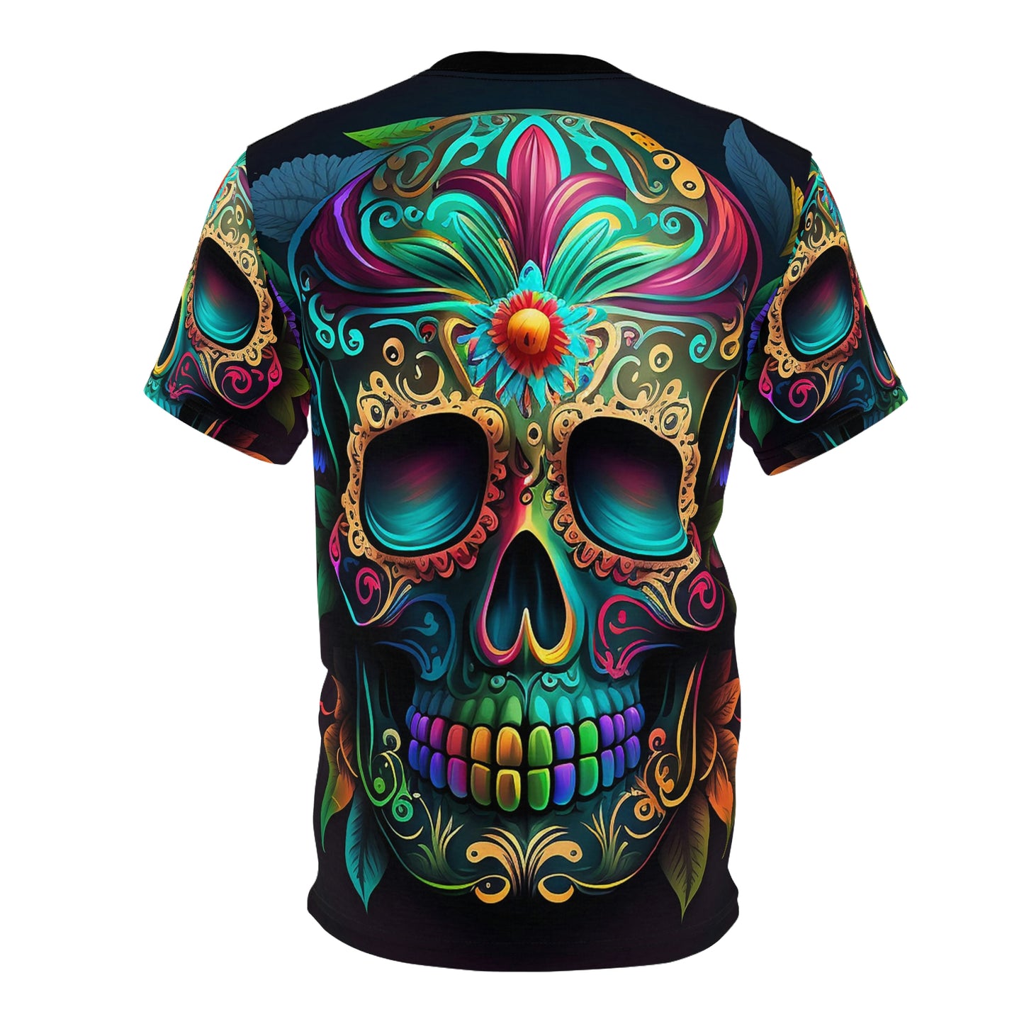 Flowered Sugar Skull Unisex Tee